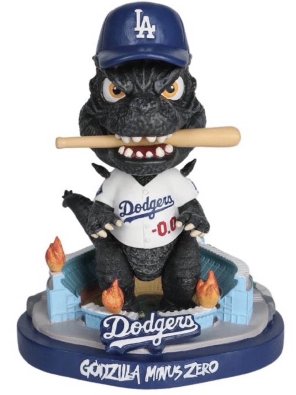 Dodgers Godzilla Minus Zero Collectible Figure - Black/Blue